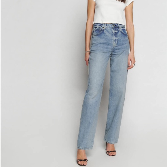 Reformation Val 90s Mid Rise Straight Jeans - Picture 8 of 14